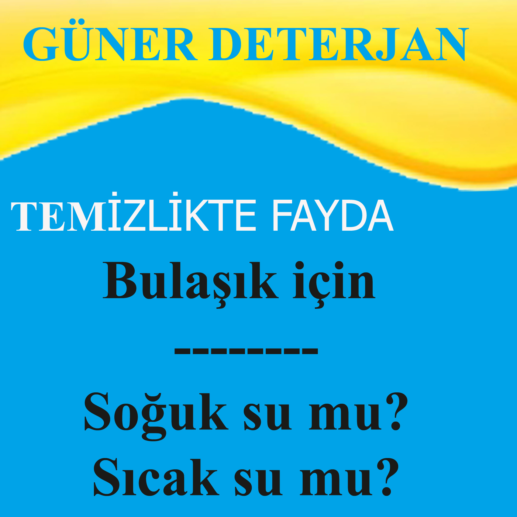 Bulaşık için soğuk su mu? Sıcak su mu?